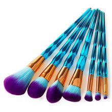 Load image into Gallery viewer, 7pcs Diamond Shape Rainbow Handle Makeup Brushes Set Foundation Powder Blush Eye Shadow Lip Brushes Face Beauty Makeup Tools Kit