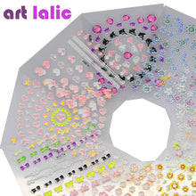 Load image into Gallery viewer, 10 Pcs Sheets Nail Art Transfer Stickers 3D Design Manicure Tips Decal Decorations high quality hot selling