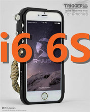 Load image into Gallery viewer, Trigger metal bumper for iphone X 7 8 5 5S SE 4 6 6S Plus 4thdesign premium Aviation Aluminum bumper phone case tactical edition