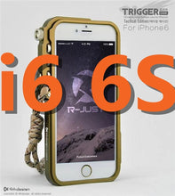 Load image into Gallery viewer, Trigger metal bumper for iphone X 7 8 5 5S SE 4 6 6S Plus 4thdesign premium Aviation Aluminum bumper phone case tactical edition