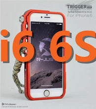 Load image into Gallery viewer, Trigger metal bumper for iphone X 7 8 5 5S SE 4 6 6S Plus 4thdesign premium Aviation Aluminum bumper phone case tactical edition