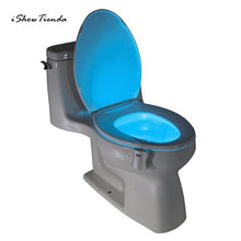 Load image into Gallery viewer, ISHOWTIENDA New 1PC Body Sensing Automatic LED Motion Sensor Night Lamp Toilet Bowl Bathroom Light