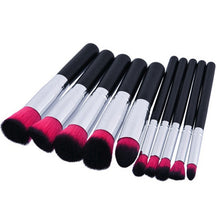 Load image into Gallery viewer, 10pcs Rainbow Makeup Brushes Set Synthetic Wool Professional Foundation Brush Set Shade Eyelash Brushes Makeup Contour Kit