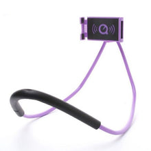 Load image into Gallery viewer, Lazy Bracket Universal Flexible Lazy Hanging on Neck Selfie Phone Holder 360 Rotating desk stand for iPhone 8 7 6 Samsung note 8