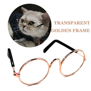 Funny Eye-wear Cat Glasses Cool Sunglasses For Small Dogs Halloween Cosplay Photos Props Pet Grooming Accessories Supplies