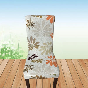 Meijuner Flower Printing Removable Chair Cover Big Elastic Slipcover Modern Kitchen Seat Case Stretch Chair Cover For Banquet