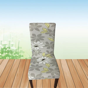 Meijuner Flower Printing Removable Chair Cover Big Elastic Slipcover Modern Kitchen Seat Case Stretch Chair Cover For Banquet