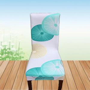 Meijuner Flower Printing Removable Chair Cover Big Elastic Slipcover Modern Kitchen Seat Case Stretch Chair Cover For Banquet