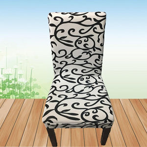 Meijuner Flower Printing Removable Chair Cover Big Elastic Slipcover Modern Kitchen Seat Case Stretch Chair Cover For Banquet