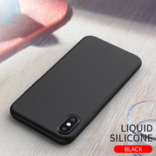 Load image into Gallery viewer, HOCO Original Liquid Silicone Case For iPhone X XS Ultra Slim Back Cover Stylish Premium Luxury business For iPhone XS Max XR