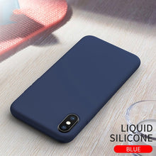 Load image into Gallery viewer, HOCO Original Liquid Silicone Case For iPhone X XS Ultra Slim Back Cover Stylish Premium Luxury business For iPhone XS Max XR