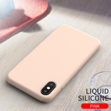 Load image into Gallery viewer, HOCO Original Liquid Silicone Case For iPhone X XS Ultra Slim Back Cover Stylish Premium Luxury business For iPhone XS Max XR