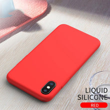 Load image into Gallery viewer, HOCO Original Liquid Silicone Case For iPhone X XS Ultra Slim Back Cover Stylish Premium Luxury business For iPhone XS Max XR