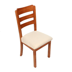 Modern Office Kitchen Spandex Elastic Chair Cover Solid Color Seat Protector Stretch Case Durable Anti-dirty Chair Seat Cover