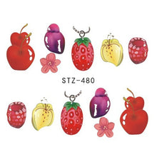 Load image into Gallery viewer, 1PCS Strawberry Summer Fruit Drinking Stickers For Nails Manicure Nail Art Design Water Transfer Watermark Beauty Decals TRSTZ