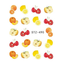 Load image into Gallery viewer, 1PCS Strawberry Summer Fruit Drinking Stickers For Nails Manicure Nail Art Design Water Transfer Watermark Beauty Decals TRSTZ