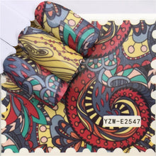 Load image into Gallery viewer, WUF Nail Stickers Water Decals Butterfly Floral Animal Black White Geometry Slider Manicure Nail Art Decoration