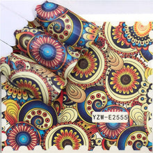 Load image into Gallery viewer, WUF Nail Stickers Water Decals Butterfly Floral Animal Black White Geometry Slider Manicure Nail Art Decoration