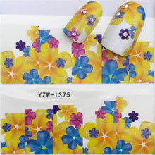 Load image into Gallery viewer, LCJ 1 Sheet Cute Cat Pattern Nail Art Foil Transfer Decals Water Transfers Stickers 3D Nail Decoration Manicure Tools