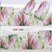 Load image into Gallery viewer, LCJ 1 Sheet Cute Cat Pattern Nail Art Foil Transfer Decals Water Transfers Stickers 3D Nail Decoration Manicure Tools