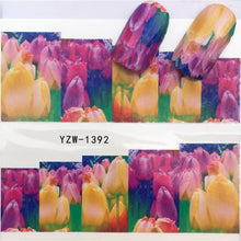 Load image into Gallery viewer, LCJ 1 Sheet Cute Cat Pattern Nail Art Foil Transfer Decals Water Transfers Stickers 3D Nail Decoration Manicure Tools