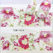 Load image into Gallery viewer, LCJ 1 Sheet Cute Cat Pattern Nail Art Foil Transfer Decals Water Transfers Stickers 3D Nail Decoration Manicure Tools