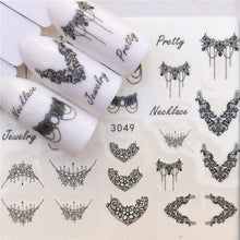 Load image into Gallery viewer, LCJ 1 Sheet Cute Cat Pattern Nail Art Foil Transfer Decals Water Transfers Stickers 3D Nail Decoration Manicure Tools