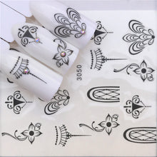 Load image into Gallery viewer, LCJ 1 Sheet Cute Cat Pattern Nail Art Foil Transfer Decals Water Transfers Stickers 3D Nail Decoration Manicure Tools