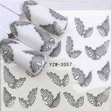 Load image into Gallery viewer, LCJ 1 Sheet Cute Cat Pattern Nail Art Foil Transfer Decals Water Transfers Stickers 3D Nail Decoration Manicure Tools