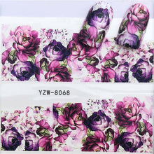 Load image into Gallery viewer, LCJ 1 Sheet Cute Cat Pattern Nail Art Foil Transfer Decals Water Transfers Stickers 3D Nail Decoration Manicure Tools