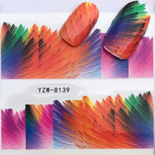 Load image into Gallery viewer, LCJ 1 Sheet Cute Cat Pattern Nail Art Foil Transfer Decals Water Transfers Stickers 3D Nail Decoration Manicure Tools