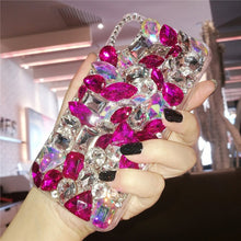 Load image into Gallery viewer, Luxury Crystal Gem Rhinestone Cases For iphone X XS MAX XR Soft Edge Clear Phone Case Cover For iphone 5S 6S 7 8 PLUS Capa