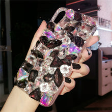 Load image into Gallery viewer, Luxury Crystal Gem Rhinestone Cases For iphone X XS MAX XR Soft Edge Clear Phone Case Cover For iphone 5S 6S 7 8 PLUS Capa