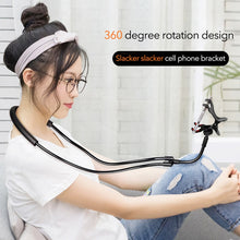 Load image into Gallery viewer, Flexible Mobile Phone Holder Hanging Neck Lazy Necklace Bracket Bed 360 Degree Smartphone Holder Stand for IPhone Case Cover