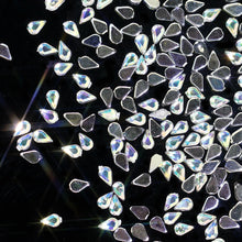 Load image into Gallery viewer, 1 Pack 200pcs 3D Nail Art Rhinestones AB Colour Acrylic Nail Stones 1.5mm*3mm Mini Tiny Gems Raindrop Design For DIY Decorations