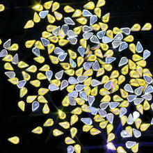 Load image into Gallery viewer, 1 Pack 200pcs 3D Nail Art Rhinestones AB Colour Acrylic Nail Stones 1.5mm*3mm Mini Tiny Gems Raindrop Design For DIY Decorations