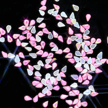 Load image into Gallery viewer, 1 Pack 200pcs 3D Nail Art Rhinestones AB Colour Acrylic Nail Stones 1.5mm*3mm Mini Tiny Gems Raindrop Design For DIY Decorations