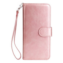 Load image into Gallery viewer, Leather Wallet Case For iPhone X Xr Xs Max Case 9 Card Holder Cover For iPhone 8 7 Plus 6 6S Plus 5 5S SE Flip Phone Cases Coque