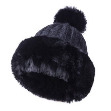 Load image into Gallery viewer, Knitted Hat Women Winter Soft Keep Warm Beanies Female Plus Velvet Fashion Pompom Knit Cap Outdoor Warm Casual Hat Skullies