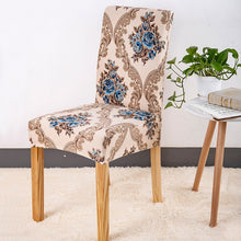 Load image into Gallery viewer, Flower Printing Removable Chair Cover Stretch Elastic Slipcovers  Restaurant For Weddings Banquet Folding Hotel Chair Covering