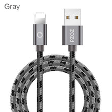 Load image into Gallery viewer, PZOZ usb cable for iphone cable Xs max Xr X 8 7 6 plus 6s 5 s plus ipad mini fast charging cables mobile phone charger cord data