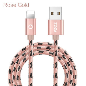 PZOZ usb cable for iphone cable Xs max Xr X 8 7 6 plus 6s 5 s plus ipad mini fast charging cables mobile phone charger cord data