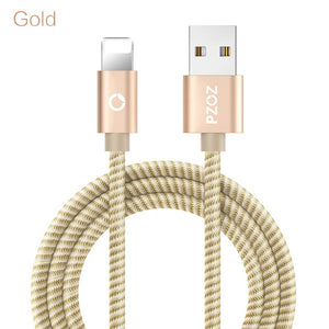 PZOZ usb cable for iphone cable Xs max Xr X 8 7 6 plus 6s 5 s plus ipad mini fast charging cables mobile phone charger cord data