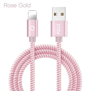 PZOZ usb cable for iphone cable Xs max Xr X 8 7 6 plus 6s 5 s plus ipad mini fast charging cables mobile phone charger cord data