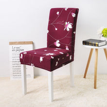 Load image into Gallery viewer, Flower Printing Removable Chair Cover Stretch Elastic Slipcovers  Restaurant For Weddings Banquet Folding Hotel Chair Covering