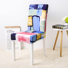 Load image into Gallery viewer, Flower Printing Removable Chair Cover Stretch Elastic Slipcovers  Restaurant For Weddings Banquet Folding Hotel Chair Covering