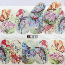 Load image into Gallery viewer, 2019 Flying Dandelion Nail Art Water Decals Transfer Sticker Manicure Nail Decoration