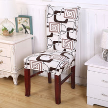 Load image into Gallery viewer, Kitchen Chair Cover Dining Seat Cover Black Slipcover Chair Removable Furniture Covers Anti-Dust Spandex Chair Covers 1/2/4/6Pcs
