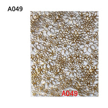 Load image into Gallery viewer, Nail sticker leaf lace design nail applique beauty foil decoration embossed 3D nail sticker flower blooming 3D nail art sticker