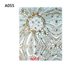 Load image into Gallery viewer, Nail sticker leaf lace design nail applique beauty foil decoration embossed 3D nail sticker flower blooming 3D nail art sticker
